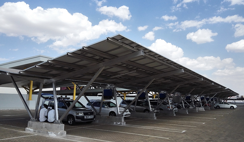 Solar Covered Parking Racks System Solar Carport PV Power Brackets System